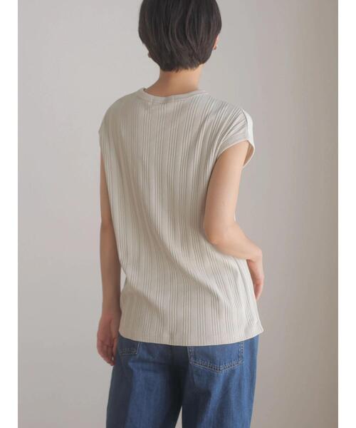 AMERICAN HOLIC(アメリカンホリック)の「針抜きテレコカットプルオーバー(Tシャツ/カットソー・レディース・ネイビー/ブラック/グレイッシュベージュ・M/L)」の11枚目の写真