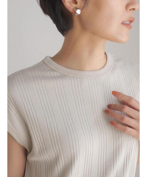 AMERICAN HOLIC(アメリカンホリック)の「針抜きテレコカットプルオーバー(Tシャツ/カットソー・レディース・ネイビー/ブラック/グレイッシュベージュ・M/L)」の12枚目の写真