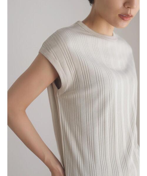 AMERICAN HOLIC(アメリカンホリック)の「針抜きテレコカットプルオーバー(Tシャツ/カットソー・レディース・ネイビー/ブラック/グレイッシュベージュ・M/L)」の13枚目の写真