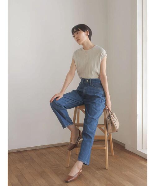 AMERICAN HOLIC(アメリカンホリック)の「針抜きテレコカットプルオーバー(Tシャツ/カットソー・レディース・ネイビー/ブラック/グレイッシュベージュ・M/L)」の15枚目の写真