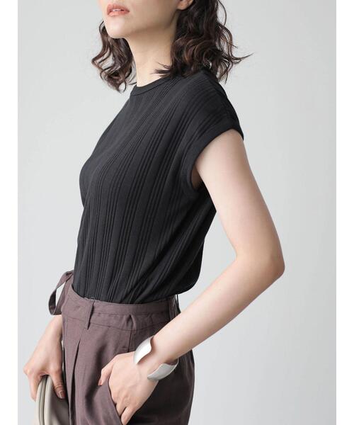 AMERICAN HOLIC(アメリカンホリック)の「針抜きテレコカットプルオーバー(Tシャツ/カットソー・レディース・ネイビー/ブラック/グレイッシュベージュ・M/L)」の19枚目の写真