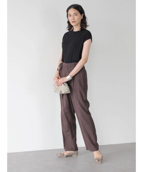 AMERICAN HOLIC(アメリカンホリック)の「針抜きテレコカットプルオーバー(Tシャツ/カットソー・レディース・ネイビー/ブラック/グレイッシュベージュ・M/L)」の20枚目の写真