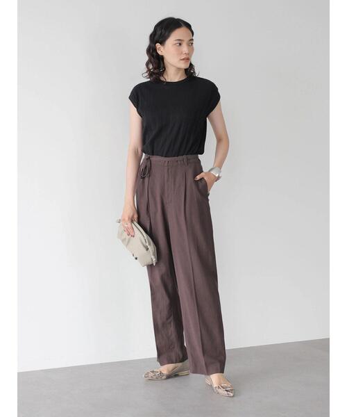 AMERICAN HOLIC(アメリカンホリック)の「針抜きテレコカットプルオーバー(Tシャツ/カットソー・レディース・ネイビー/ブラック/グレイッシュベージュ・M/L)」の21枚目の写真