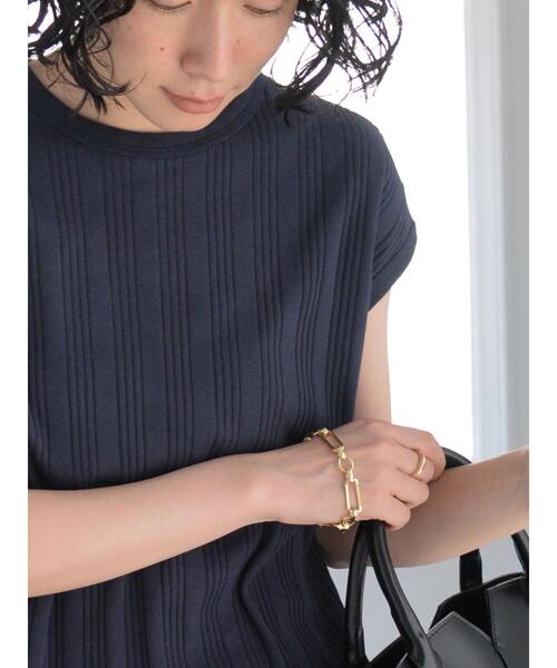 AMERICAN HOLIC(アメリカンホリック)の「針抜きテレコカットプルオーバー(Tシャツ/カットソー・レディース・ネイビー/ブラック/グレイッシュベージュ・M/L)」の22枚目の写真