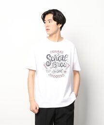 schott（ショット）の「Schott(ショット) S/S HAZY PRINT T（Tシャツ/カットソー・メンズ）」