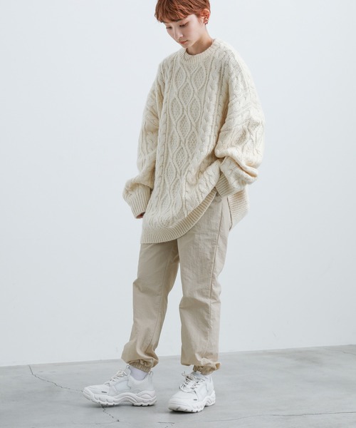 select MOCA（セレクトモカ）の「リラックスジョガーパンツ（その他パンツ・レディース・ブラック/アイボリー・FREE）」の17枚目の写真