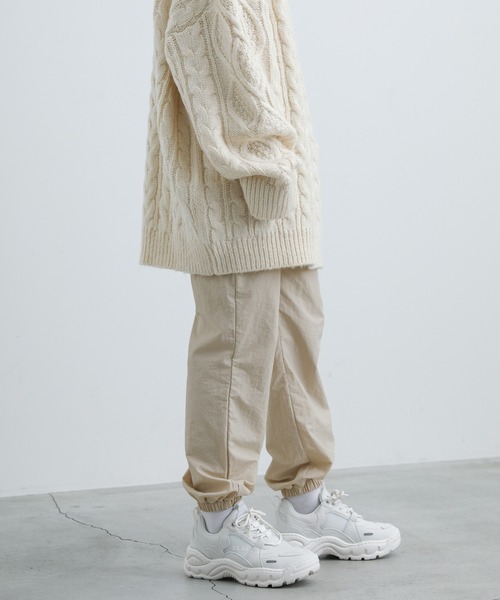 select MOCA（セレクトモカ）の「リラックスジョガーパンツ（その他パンツ・レディース・ブラック/アイボリー・FREE）」の7枚目の写真