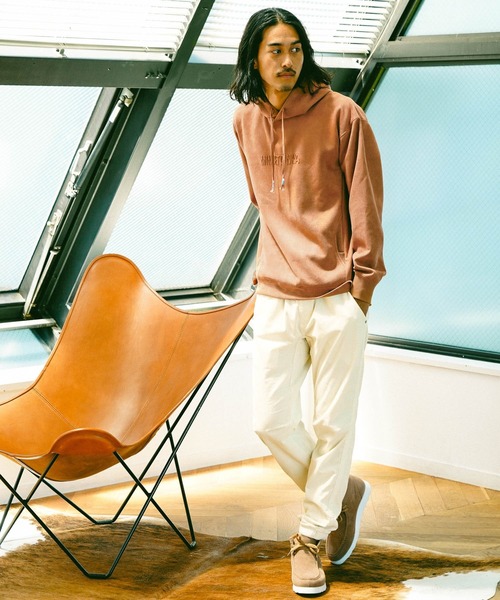 Minnetonka（ミネトンカ）の「【MINNETONKA（ミネトンカ）×BAYFLOW】ECOスエードパーカー（パーカー・メンズ・ホワイト/ブラック/ベージュ/オレンジ・SMALL/MEDIUM/LARGE）」の8枚目の写真