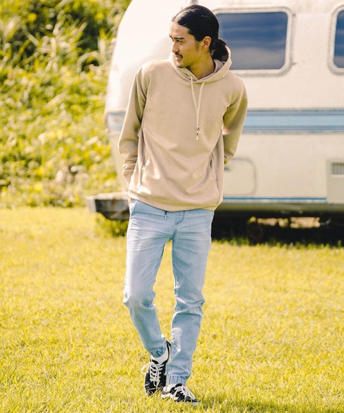 Minnetonka（ミネトンカ）の「【MINNETONKA（ミネトンカ）×BAYFLOW】ECOスエードパーカー（パーカー・メンズ・ホワイト/ブラック/ベージュ/オレンジ・SMALL/MEDIUM/LARGE）」の9枚目の写真