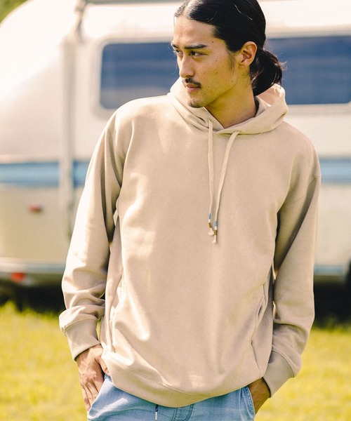 Minnetonka（ミネトンカ）の「【MINNETONKA（ミネトンカ）×BAYFLOW】ECOスエードパーカー（パーカー・メンズ・ホワイト/ブラック/ベージュ/オレンジ・SMALL/MEDIUM/LARGE）」の10枚目の写真