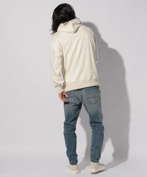 Minnetonka（ミネトンカ）の「【MINNETONKA（ミネトンカ）×BAYFLOW】ECOスエードパーカー（パーカー・メンズ・ホワイト/ブラック/ベージュ/オレンジ・SMALL/MEDIUM/LARGE）」の12枚目の写真