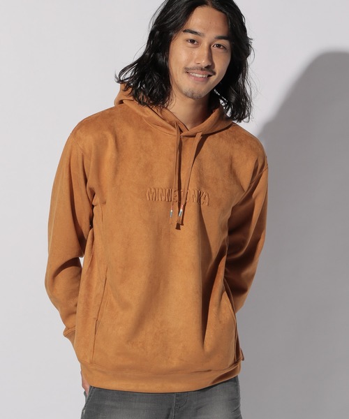 Minnetonka（ミネトンカ）の「【MINNETONKA（ミネトンカ）×BAYFLOW】ECOスエードパーカー（パーカー・メンズ・ホワイト/ブラック/ベージュ/オレンジ・SMALL/MEDIUM/LARGE）」の19枚目の写真