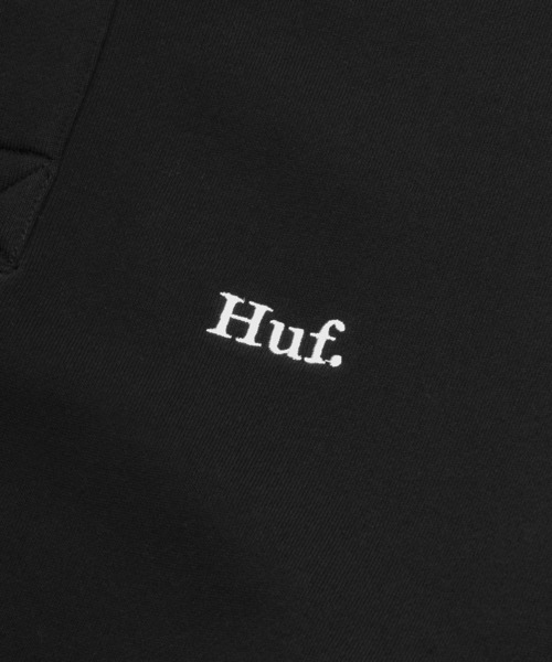 HUF(ハフ)の「HUF. POLO FLEECE / HUF フリース ポロフリース スウェット(スウェット・メンズ・ブラック/アッシュグレー/ブルー系その他・XX-LARGE/MEDIUM/SMALL/X-LARGE/LARGE)」の6枚目の写真