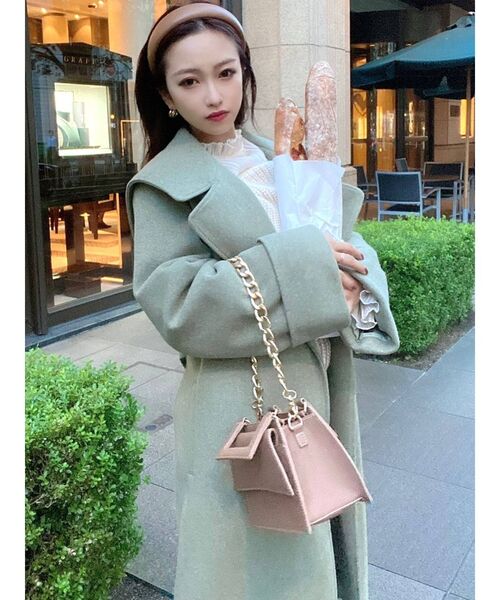 RESEXXY（リゼクシー）の「ウールガウンコート（その他アウター・レディース・アイボリー/グリーン/その他1・FREE）」の17枚目の写真