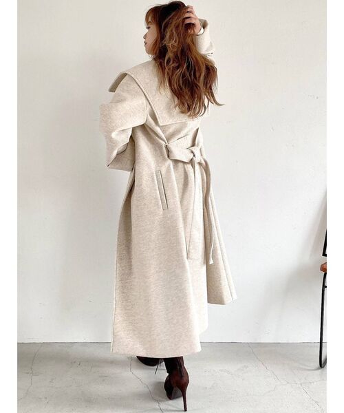 RESEXXY（リゼクシー）の「ウールガウンコート（その他アウター・レディース・アイボリー/グリーン/その他1・FREE）」の8枚目の写真