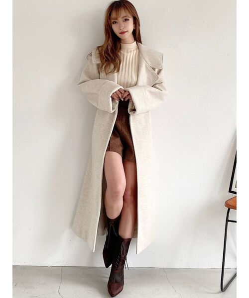 RESEXXY（リゼクシー）の「ウールガウンコート（その他アウター・レディース・アイボリー/グリーン/その他1・FREE）」の18枚目の写真