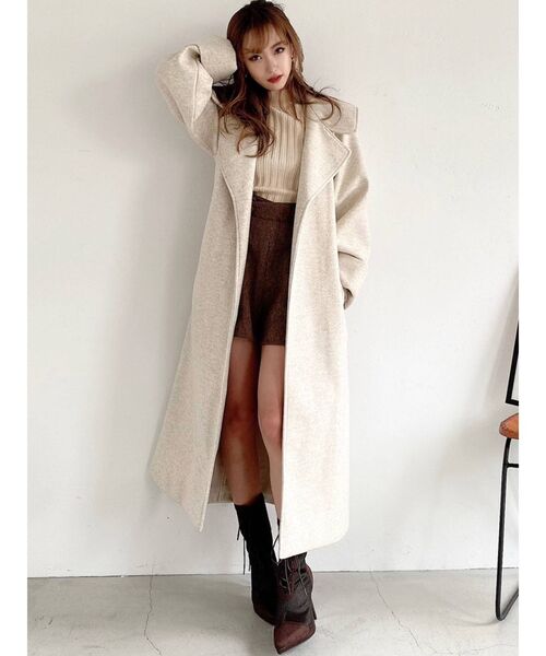 RESEXXY（リゼクシー）の「ウールガウンコート（その他アウター・レディース・アイボリー/グリーン/その他1・FREE）」の9枚目の写真