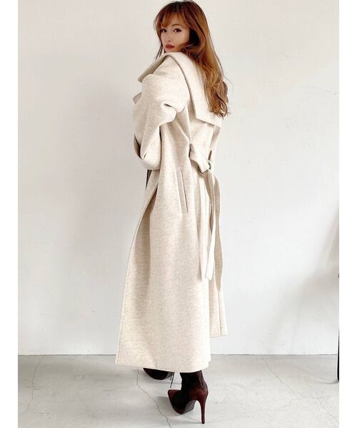 RESEXXY（リゼクシー）の「ウールガウンコート（その他アウター・レディース・アイボリー/グリーン/その他1・FREE）」の5枚目の写真