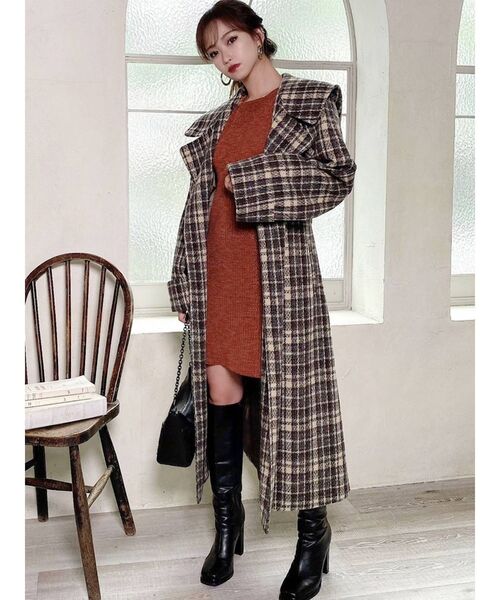 RESEXXY（リゼクシー）の「ウールガウンコート（その他アウター・レディース・アイボリー/グリーン/その他1・FREE）」の15枚目の写真