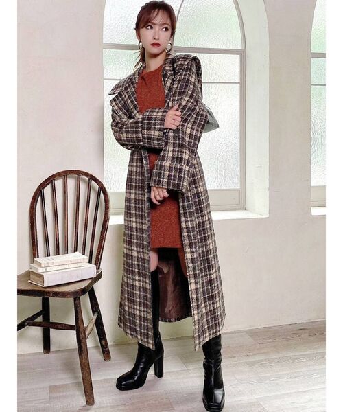 RESEXXY（リゼクシー）の「ウールガウンコート（その他アウター・レディース・アイボリー/グリーン/その他1・FREE）」の10枚目の写真