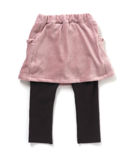 apres les cours（アプレレクール）の「カットコールスカッツ 10分丈（スカート・キッズ・グレー/ベージュ/ピンク・120/100/140/110/90/130/80）」の6枚目の写真