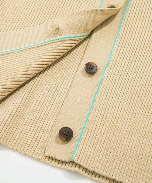 Fano Studios(ファノ ストゥディオズ)の「【Fano Studios】Rib knit collar cardigan FD21S022(カーディガン/ボレロ・レディース・ベージュ・M/L/S)」の16枚目の写真