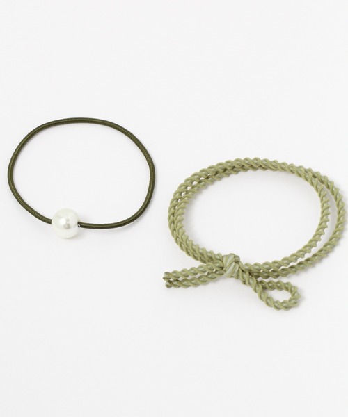 studio CLIP（スタディオクリップ）の「5SETシュシュアソートポニー（ヘアゴム・レディース・カーキ/グレー/ブラウン・FREE）」の8枚目の写真