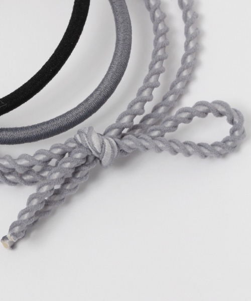 studio CLIP（スタディオクリップ）の「5SETシュシュアソートポニー（ヘアゴム・レディース・カーキ/グレー/ブラウン・FREE）」の4枚目の写真