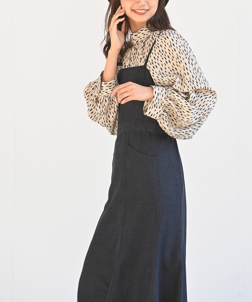 rps（アールピーエス）の「ライスコールマーメイドジャンスカ（ジャンパースカート・レディース・ブラック/ブラウン/モカ・M）」の20枚目の写真