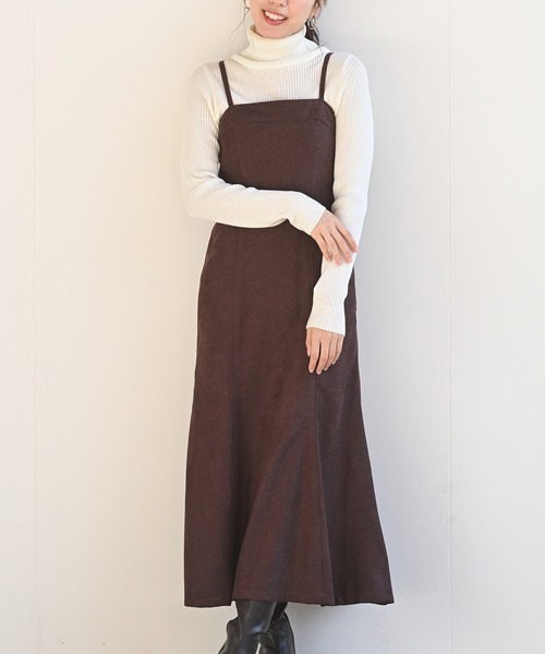 rps（アールピーエス）の「ライスコールマーメイドジャンスカ（ジャンパースカート・レディース・ブラック/ブラウン/モカ・M）」の9枚目の写真