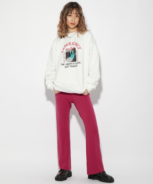 PBLIM（ページボーイリム）の「【PAGEBOYLIM】レディフォトスウェット（スウェット・レディース・ブラック/オフホワイト・MEDIUM/LARGE）」の10枚目の写真