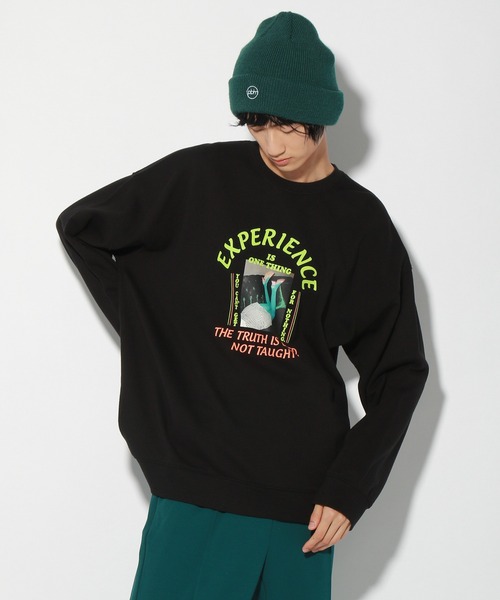 PBLIM（ページボーイリム）の「【PAGEBOYLIM】レディフォトスウェット（スウェット・レディース・ブラック/オフホワイト・MEDIUM/LARGE）」の14枚目の写真