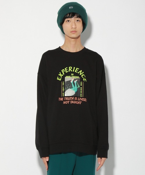 PBLIM（ページボーイリム）の「【PAGEBOYLIM】レディフォトスウェット（スウェット・レディース・ブラック/オフホワイト・MEDIUM/LARGE）」の18枚目の写真