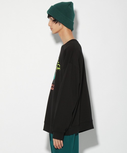 PBLIM（ページボーイリム）の「【PAGEBOYLIM】レディフォトスウェット（スウェット・レディース・ブラック/オフホワイト・MEDIUM/LARGE）」の5枚目の写真