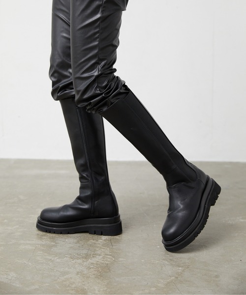 FEKETE（フェケテ）の「FEKETE SIDE GORE LONG BOOTS（ブーツ・レディース・ブラック・23.0cm/24.0cm/25.0cm）」の4枚目の写真