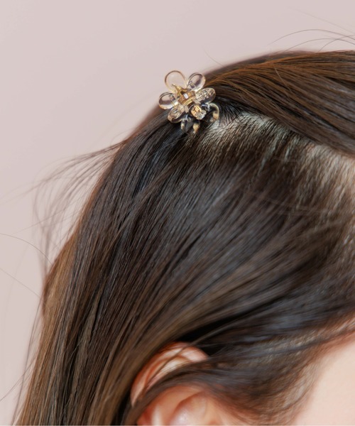 flower(フラワー)の「マリービジュークリップ(バレッタ/ヘアクリップ・レディース・ベージュ/ブラウン・FREE)」の2枚目の写真