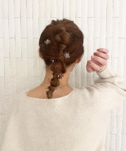 flower(フラワー)の「マリービジュークリップ(バレッタ/ヘアクリップ・レディース・ベージュ/ブラウン・FREE)」の6枚目の写真