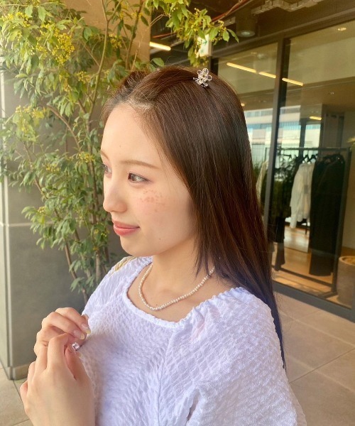 flower(フラワー)の「マリービジュークリップ(バレッタ/ヘアクリップ・レディース・ベージュ/ブラウン・FREE)」の21枚目の写真