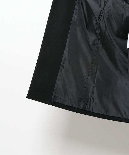 AZUL by moussy（アズールバイマウジー）の「WASHABLE COLLARLESS COAT/ウォッシャブルカラーレスコート（その他アウター・レディース・ブラック/ブラウン・SMALL/MEDIUM）」の4枚目の写真