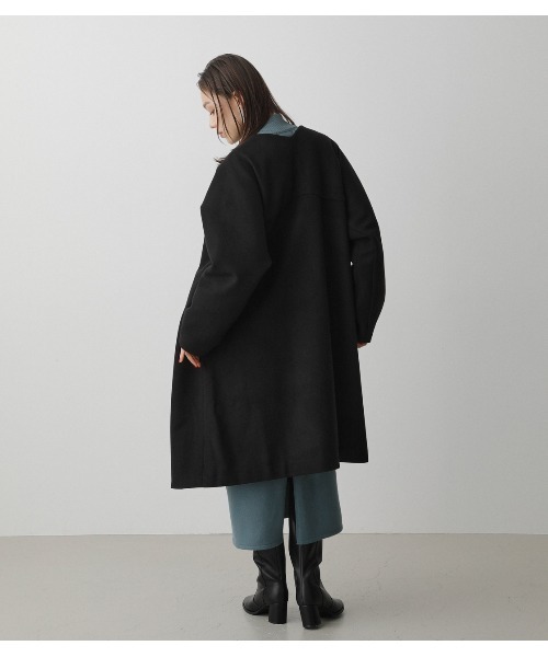 AZUL by moussy（アズールバイマウジー）の「WASHABLE COLLARLESS COAT/ウォッシャブルカラーレスコート（その他アウター・レディース・ブラック/ブラウン・SMALL/MEDIUM）」の22枚目の写真