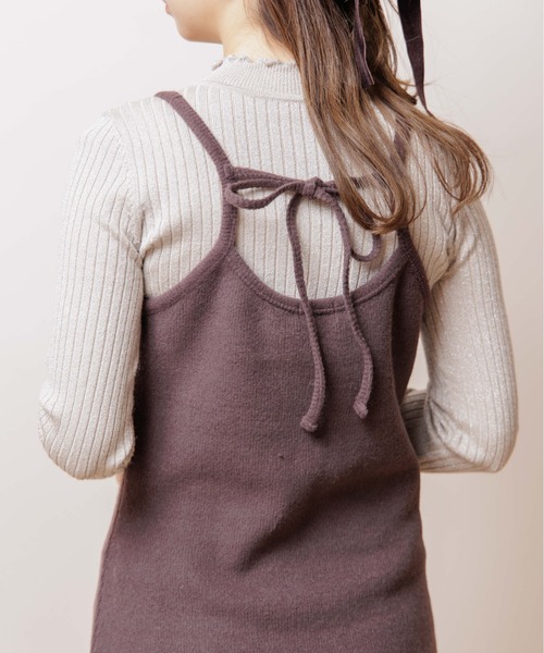 flower（フラワー）の「デイリーウォームキャミワンピース（ワンピース・レディース・ベージュ/ブラウン/ブルー・FREE）」の15枚目の写真