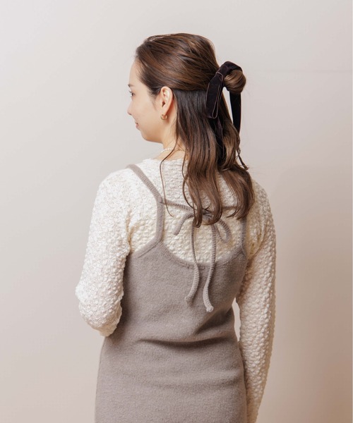 flower（フラワー）の「デイリーウォームキャミワンピース（ワンピース・レディース・ベージュ/ブラウン/ブルー・FREE）」の16枚目の写真