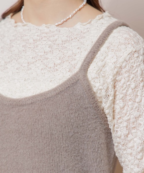 flower（フラワー）の「デイリーウォームキャミワンピース（ワンピース・レディース・ベージュ/ブラウン/ブルー・FREE）」の21枚目の写真