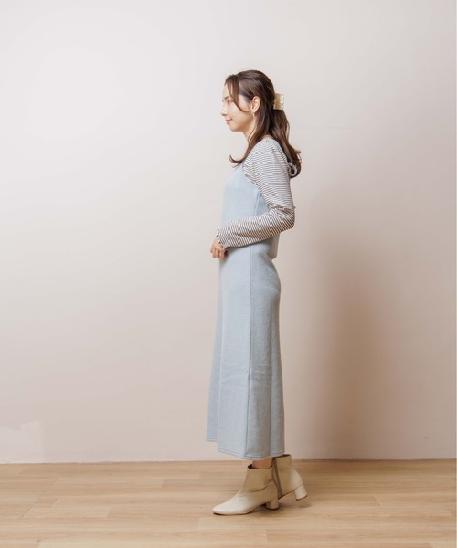 flower（フラワー）の「デイリーウォームキャミワンピース（ワンピース・レディース・ベージュ/ブラウン/ブルー・FREE）」の11枚目の写真