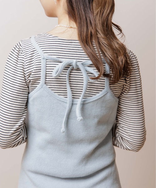 flower（フラワー）の「デイリーウォームキャミワンピース（ワンピース・レディース・ベージュ/ブラウン/ブルー・FREE）」の19枚目の写真