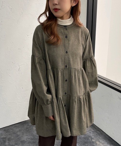 apres jour mignon(アプレジュールミニョン)の「アソートティアードブラウス【ZOZOTOWN限定アイテム】(シャツ/ブラウス・レディース・ブラック系その他/ブラック/ブラウン系その他/オフホワイト・X-LARGE/フリー)」の3枚目の写真