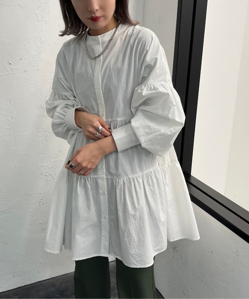 apres jour mignon(アプレジュールミニョン)の「アソートティアードブラウス【ZOZOTOWN限定アイテム】(シャツ/ブラウス・レディース・ブラック系その他/ブラック/ブラウン系その他/オフホワイト・X-LARGE/フリー)」の15枚目の写真