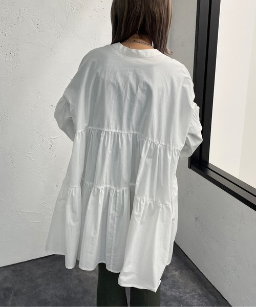 apres jour mignon(アプレジュールミニョン)の「アソートティアードブラウス【ZOZOTOWN限定アイテム】(シャツ/ブラウス・レディース・ブラック系その他/ブラック/ブラウン系その他/オフホワイト・X-LARGE/フリー)」の11枚目の写真