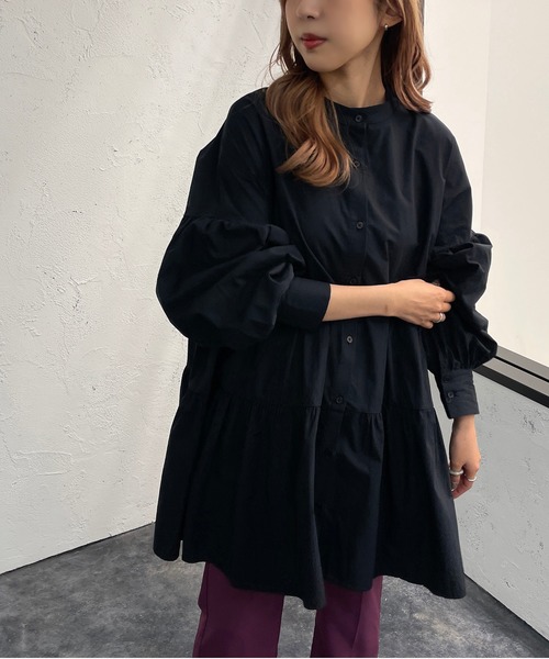 apres jour mignon(アプレジュールミニョン)の「アソートティアードブラウス【ZOZOTOWN限定アイテム】(シャツ/ブラウス・レディース・ブラック系その他/ブラック/ブラウン系その他/オフホワイト・X-LARGE/フリー)」の5枚目の写真