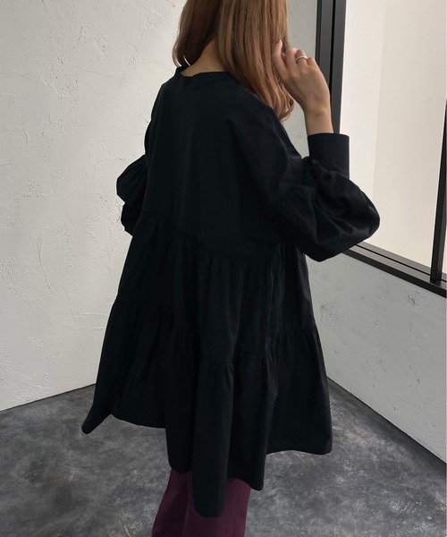 apres jour mignon(アプレジュールミニョン)の「アソートティアードブラウス【ZOZOTOWN限定アイテム】(シャツ/ブラウス・レディース・ブラック系その他/ブラック/ブラウン系その他/オフホワイト・X-LARGE/フリー)」の12枚目の写真